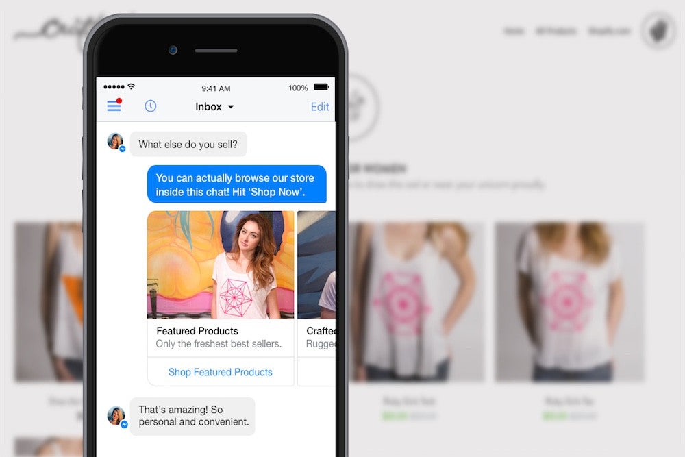 Convierte las conversaciones en Facebook Messenger en ventas para tu tienda Shopify